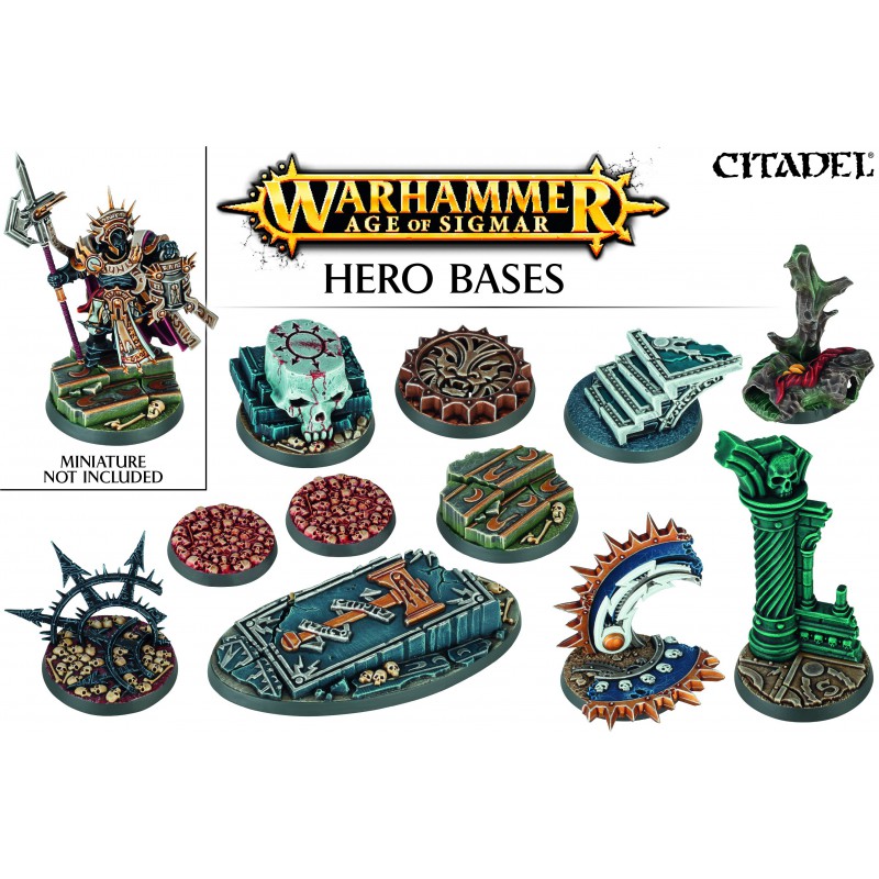 Peanas para Héroe de Age of Sigmar / Age of Sigmar Heroe Bases