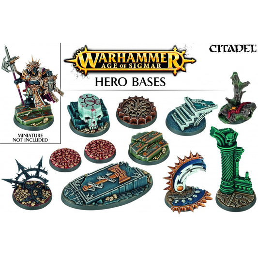 Peanas para Héroe de Age of Sigmar / Age of Sigmar Heroe Bases