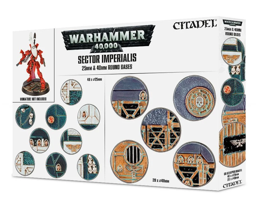 Sector Imperialis: peanas redondas de 25 y 40mm