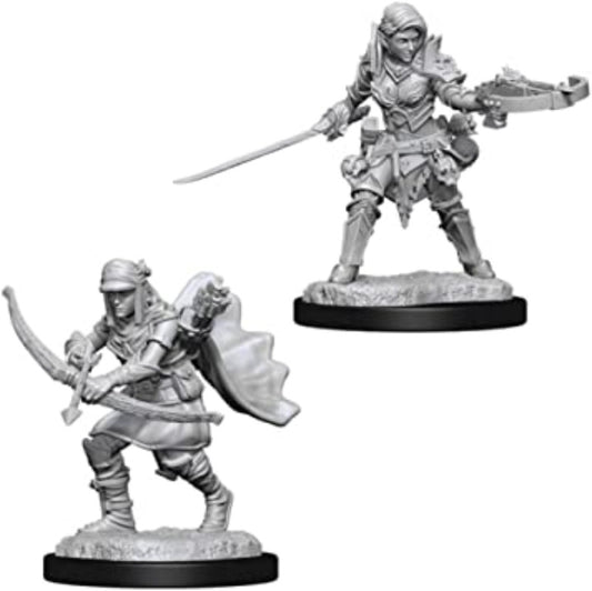 Pathfinder Battles Deep Cuts Unpainted Miniatures - Female Half-Elf Ranger