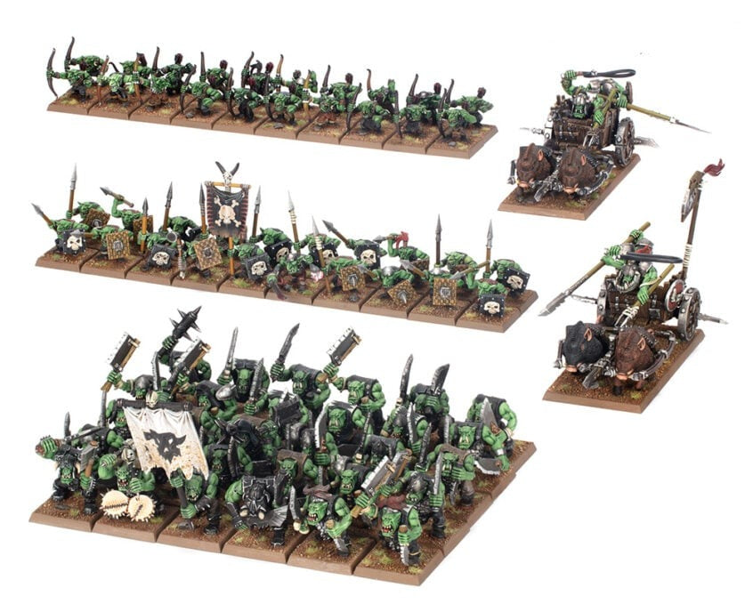 The Old World: Batallón de Tribus de Orcos y Goblins