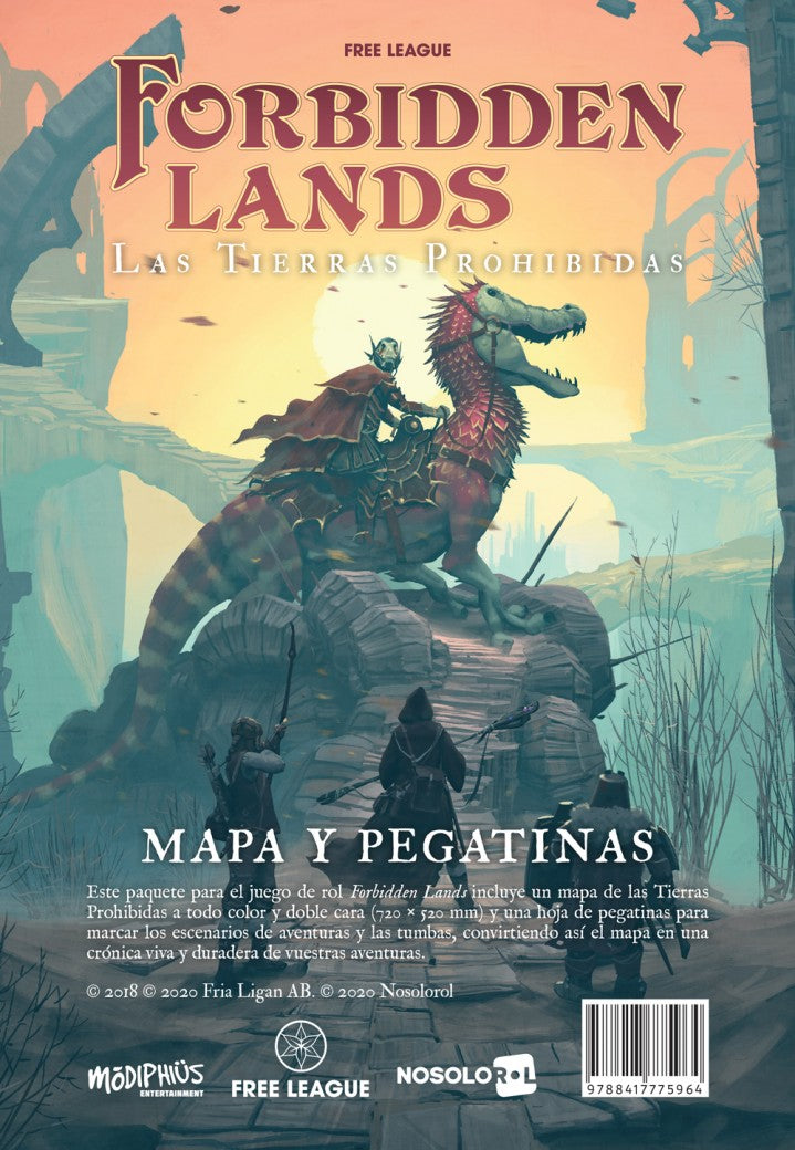 Forbidden Lands: Mapa extra de juego y pegatinas