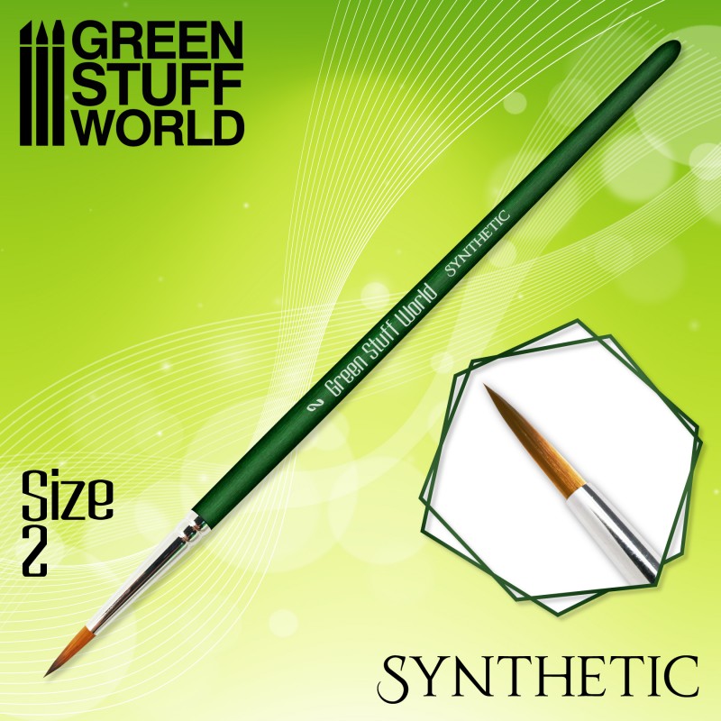 Green Stuff World - Green Series Pincel redondo sintético