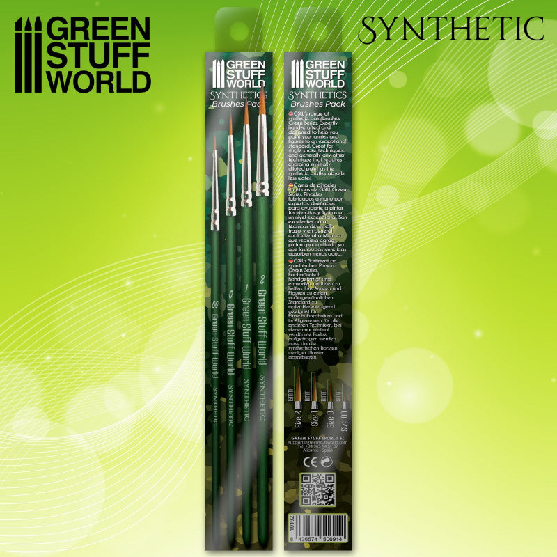 Green Series Set Pinceles Sinteticos