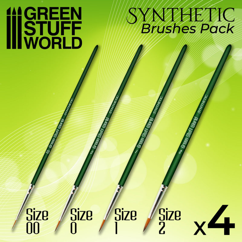 Green Series Set Pinceles Sinteticos