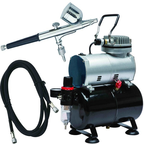Set de aerografía (Compresor+Aerógrafo+Manguera)