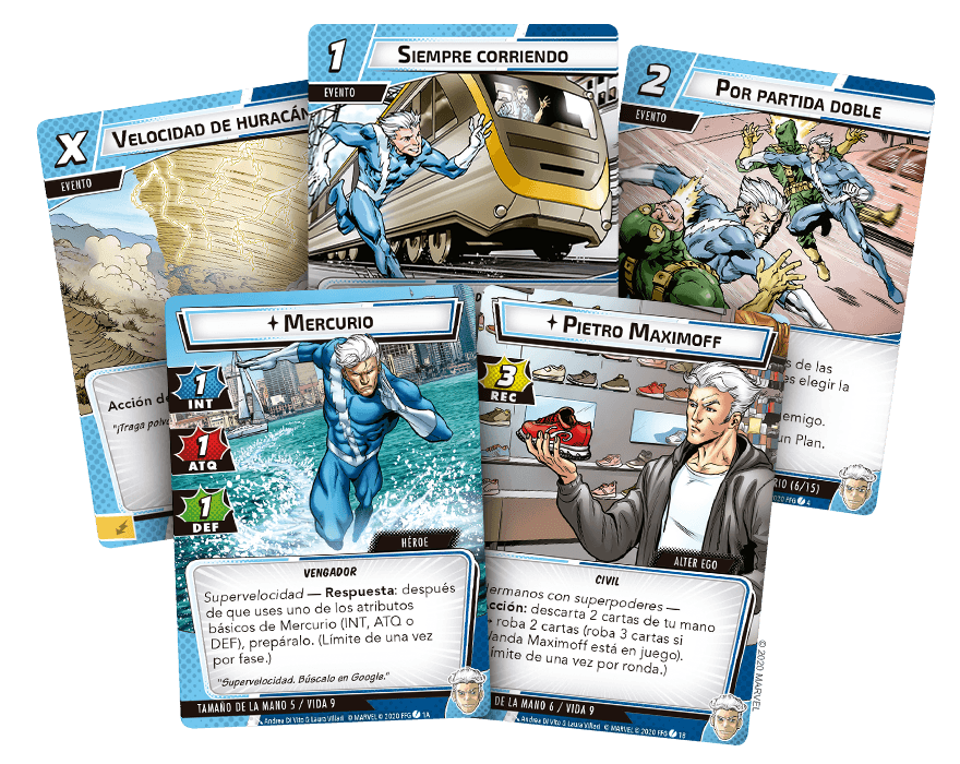 Marvel Champions: Quicksilver - Pack de Héroe