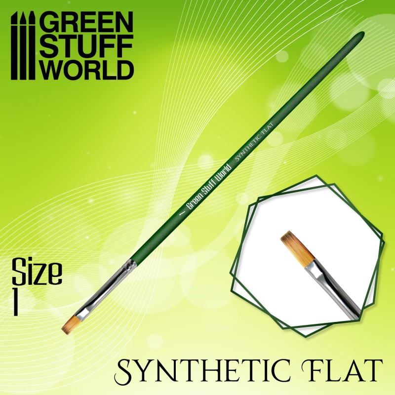Green Stuff World - Pincel plano sintético