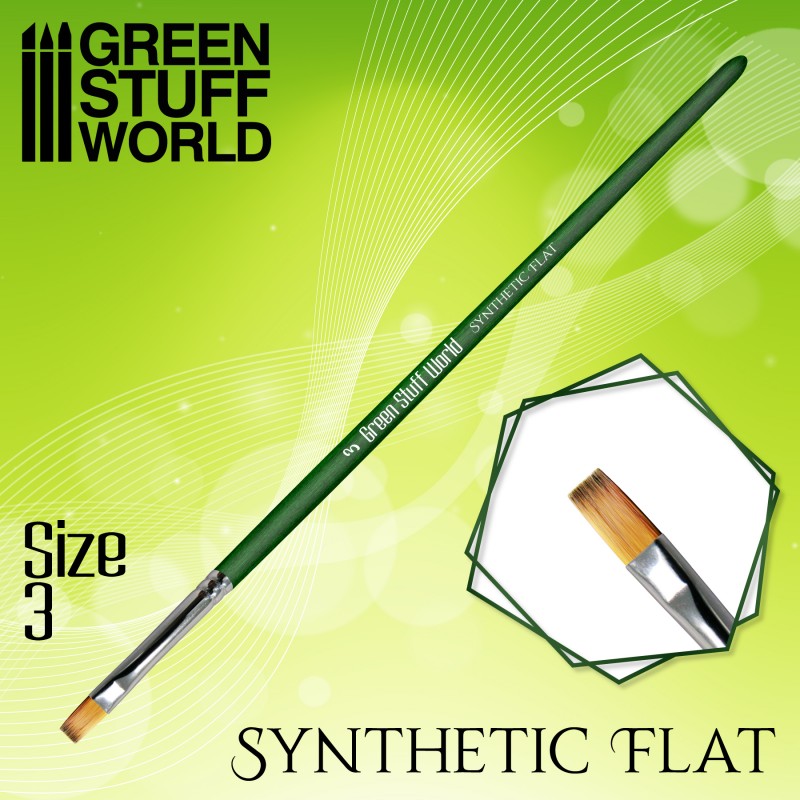 Green Stuff World - Pincel plano sintético