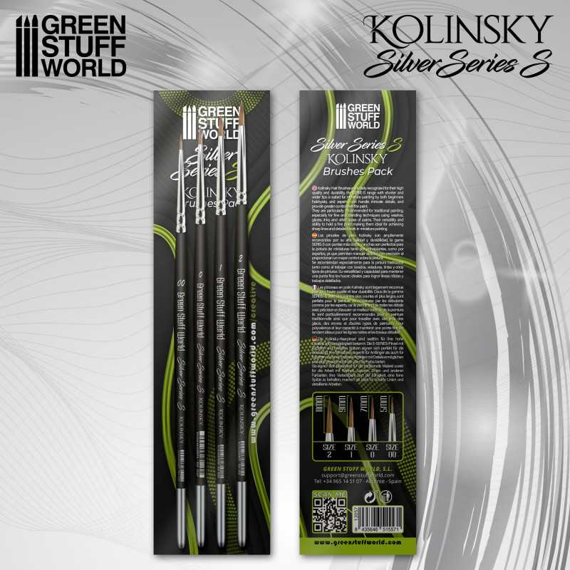 Green Stuff World - Silver Series S (pelo corto) Set