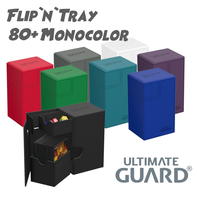 Ultimate Guard - Caja de mazo Flip`n`Tray 80+ XenoSkin Monocolor