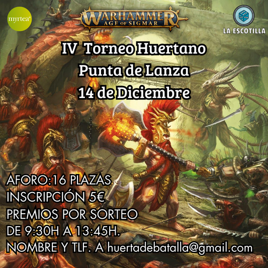 [EVENTO] IV Torneo Huertano Punta de Lanza 14 de Diciembre