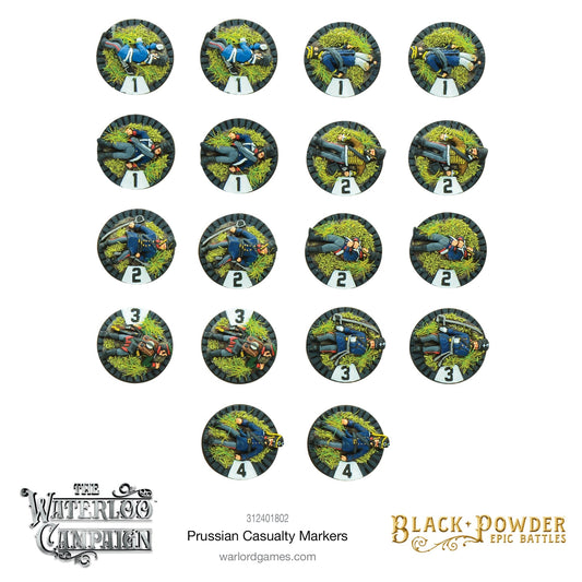 Black Powder Epic Battles: Napoleonic Prussian Casualty Markers