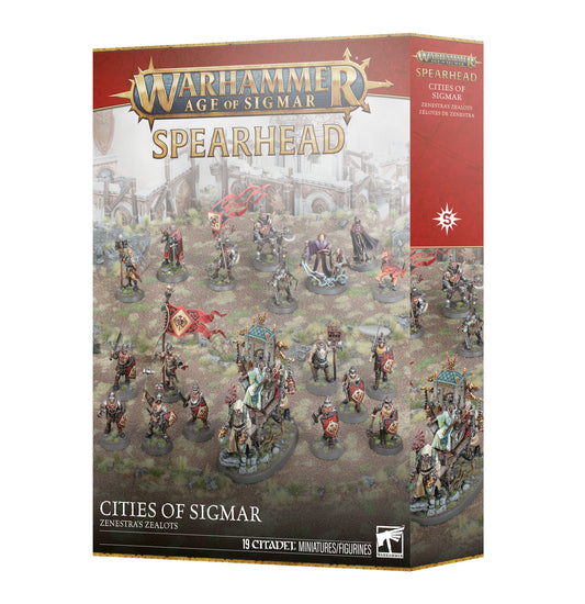 Cities of Sigmar: Zenestra’s Zealots -Spearhead Punta de lanza: Fanáticos de Zenestra Ciudades de Sigmar