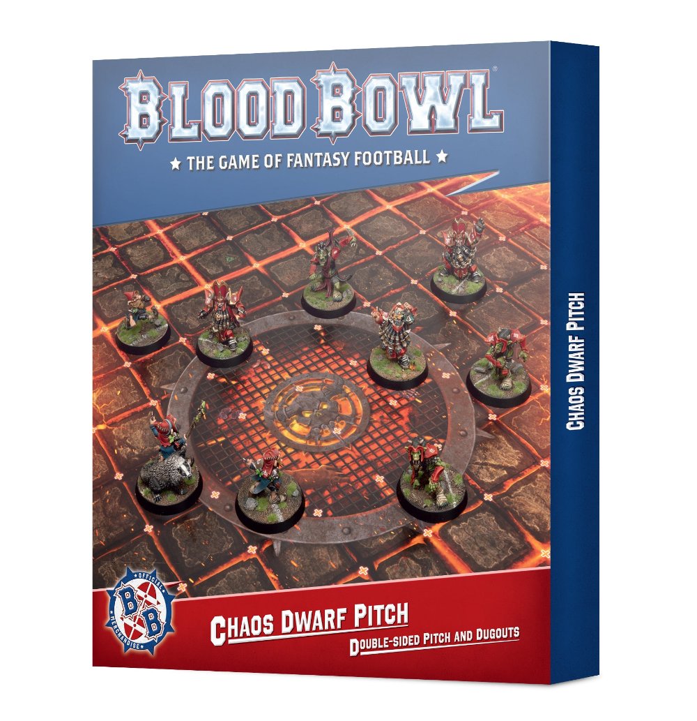 Blood Bowl: Chaos Dwarf Team Pich & Dugouts