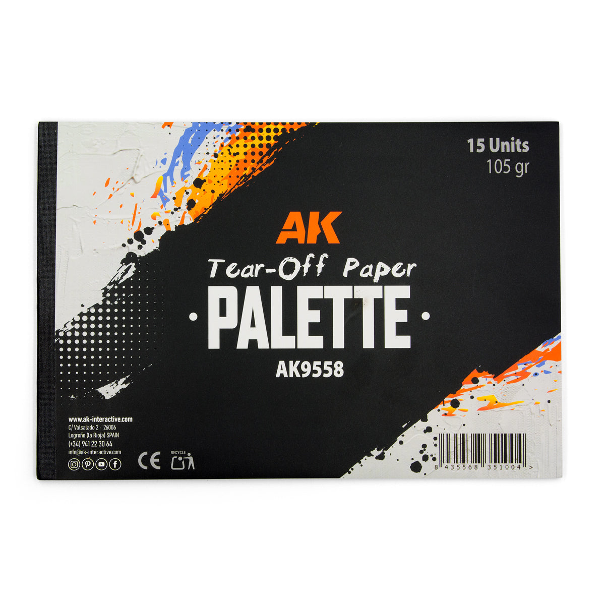 Tear-Off Paper Palette 15 Sheets -