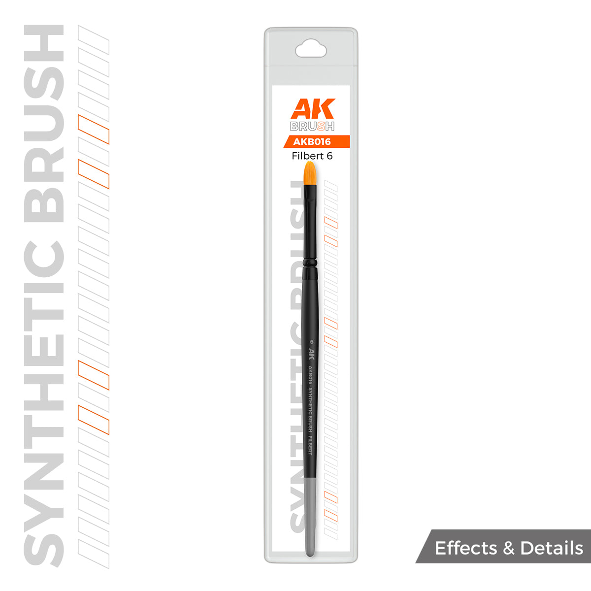 Ak Synthetic Brush - Filbert 6