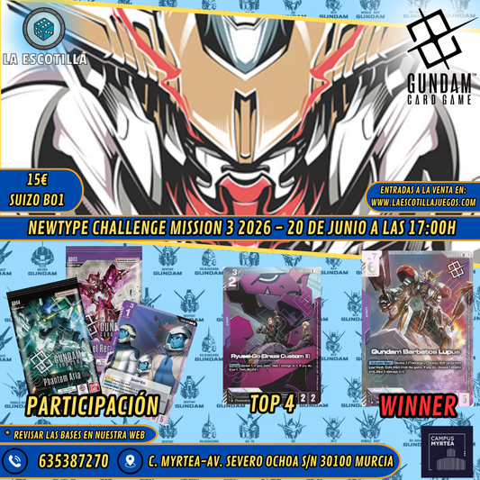 [EVENTO] Gundam TCG - Newtype Challenge 3 - 20 de Junio a las 17:00h
