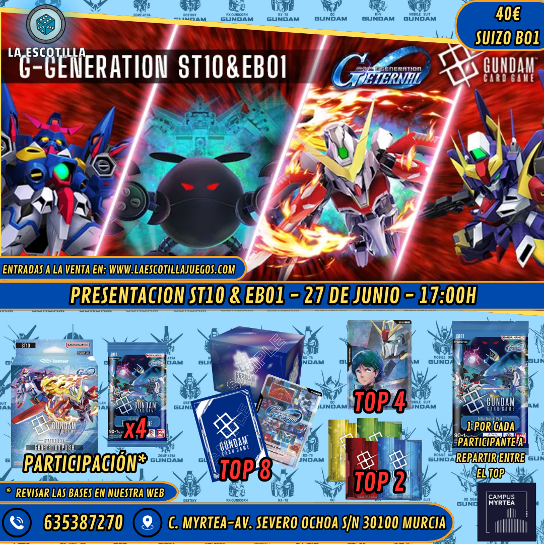 [EVENTO] Gundam - Presentación ST10 & EB01 - 27 de Junio de 2026 a las 17:00h