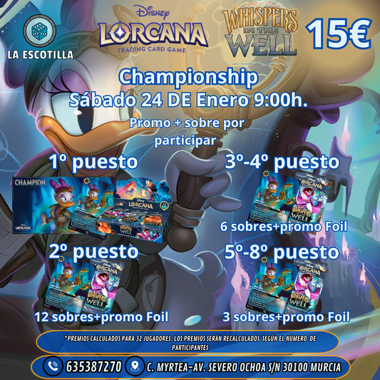 [EVENTO] Lorcana - Championship - Sábado 24 de Enero 9:00h