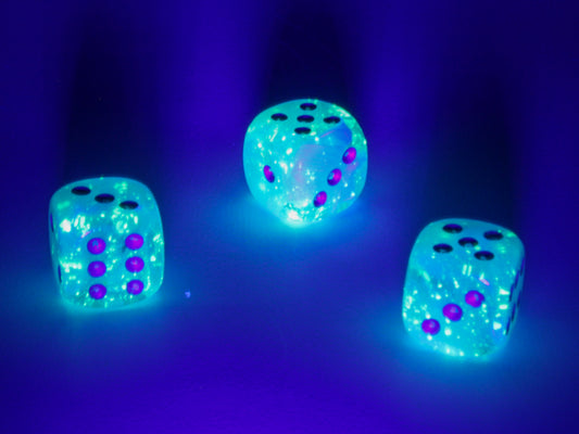 Chessex - 12mm d6 Dice Block (36 dados) - Luminary Sky/silver