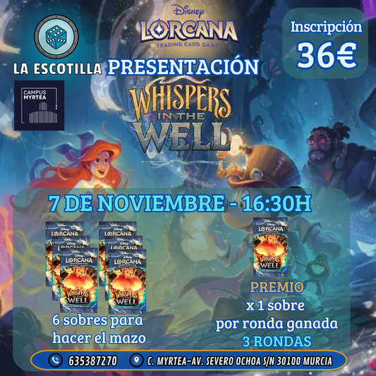 [EVENTO] Presentación Lorcana: Whispers in the Well