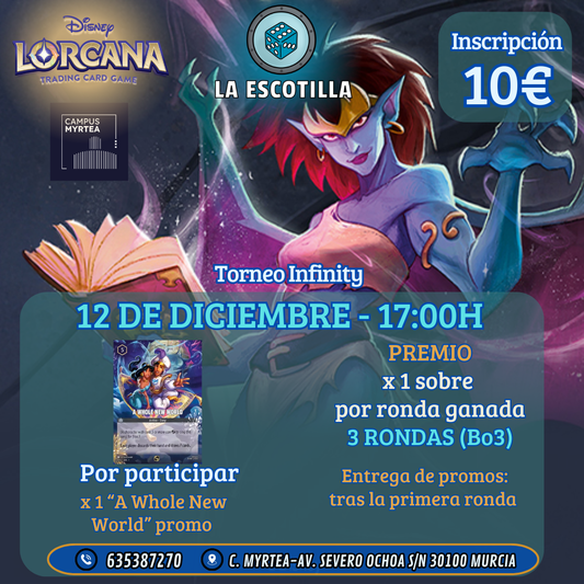 [EVENTO] Torneo Lorcana Infinity weekend - 12 de Diciembre a las 17:00