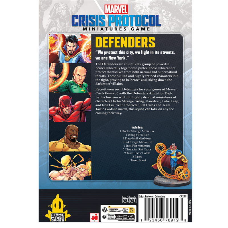 [PREPEDIDO] Crisis Protocol - Defenders Affiliation Pack