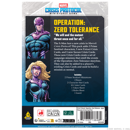 [PREPEDIDO] Crisis Protocol - Operation: Zero Tolerance Card Pack
