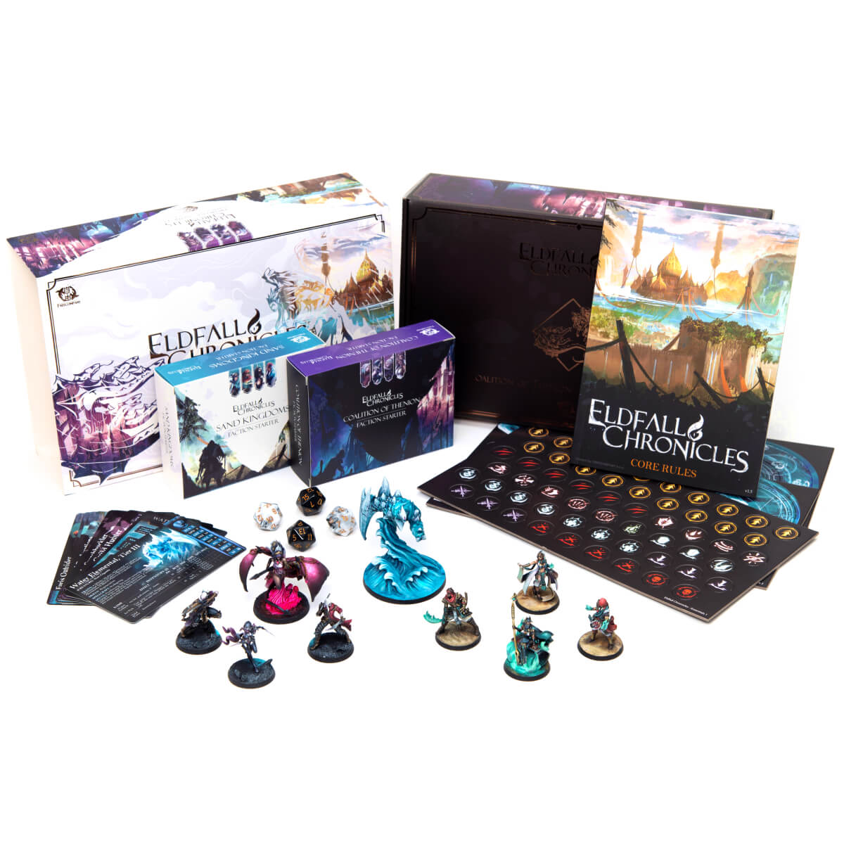 Eldfall Chronicles: Two-Player Starter Set: Coalition of Thenion vs Sand Kingdoms