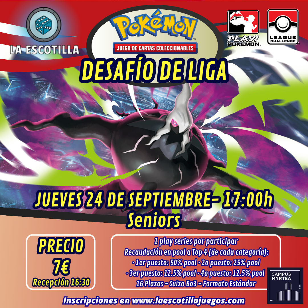 [EVENTO] Pokémon TCG - Desafío de Liga 24 de Septiembre
