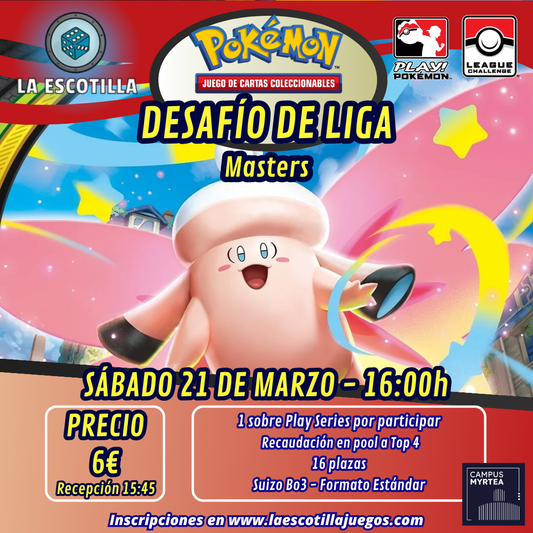 [EVENTO] Pokémon TCG - MASTERS - Desafío de Liga 21 de Marzo