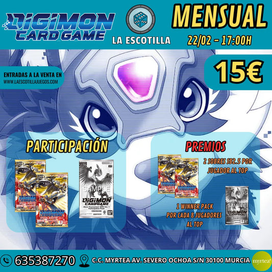 [EVENTO] Mensual Digimon 22/02/2025 - 17:00H