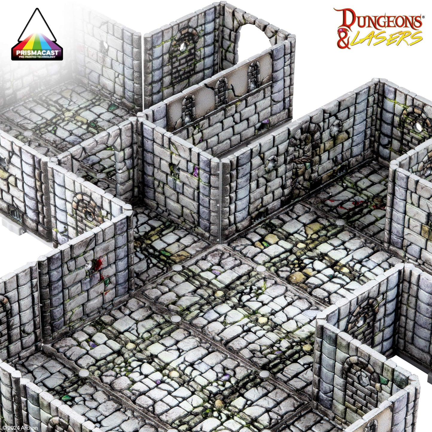 Dungeons & Lasers: Fantasy Dungeon: Pre-Painted