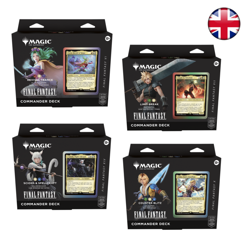 [PREPEDIDO] Final Fantasy - Set completo de mazos de commander (Inglés)