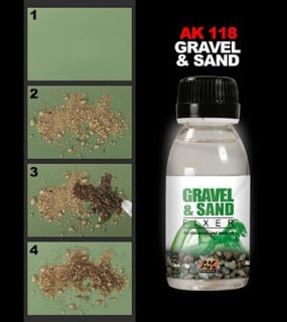 Gravel and sand fixer / Fijador de grava y arena