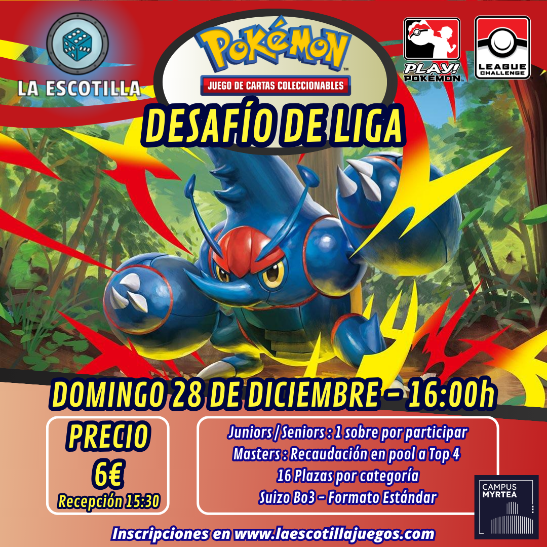 [EVENTO] Pokémon TCG - Desafío de Liga 28 de Diciembre