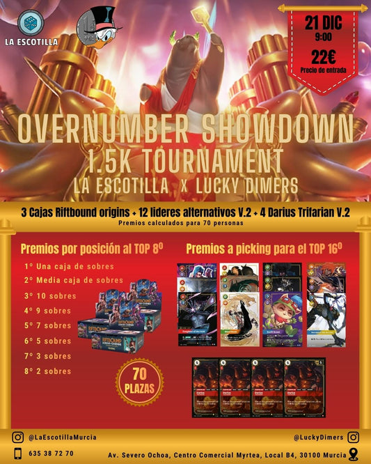 [EVENTO] Overnumber Showdown 1.5K Tournament (Riftbound) 21/12/2025