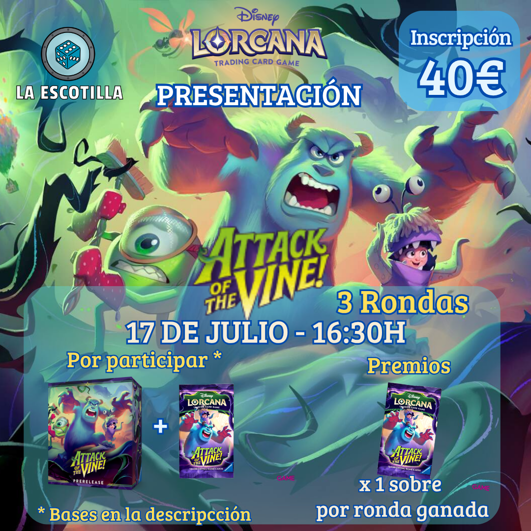 [EVENTO] Lorcana - Presentación Attack of the Vine - 17 de Julio a las 16:30h