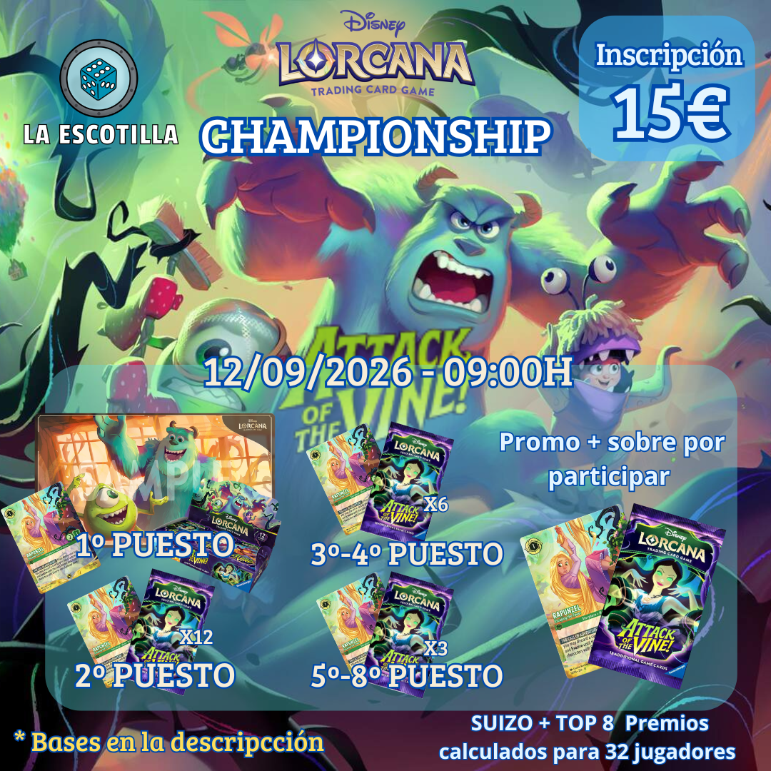 [EVENTO] Disney Lorcana: Championship Attack of the Vine