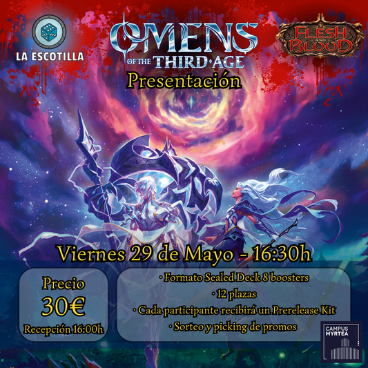 [EVENTO] Flesh & Blood - Presentacion Omens of the third age - 29 de Mayo a las 16:30h