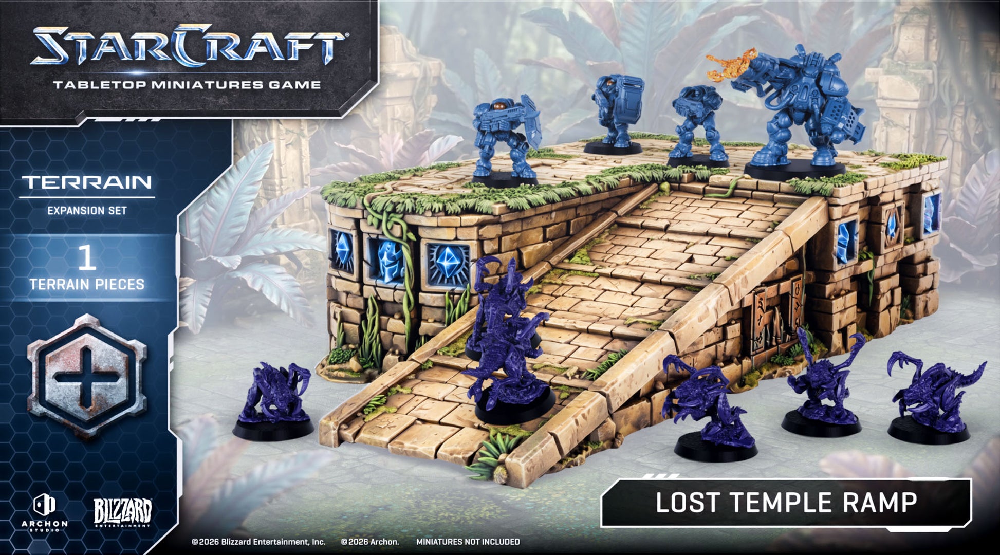 Starcraft: Lost Temple Ramp, Tabletop Miniature Game, Archon Studio, Wargame