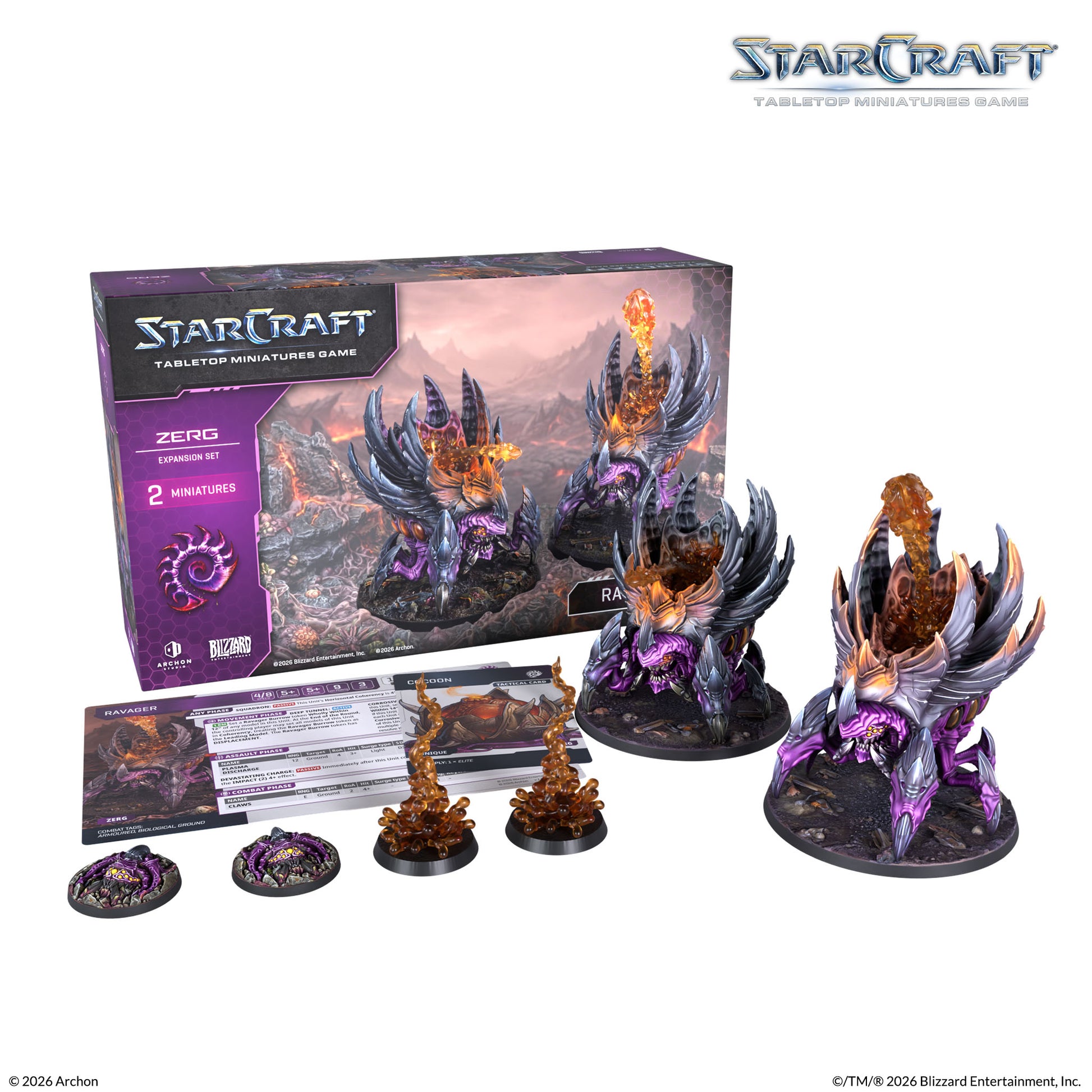 Starcraft: Ravager - Zerg, Tabletop Miniature Game, Archon Studio, Wargame