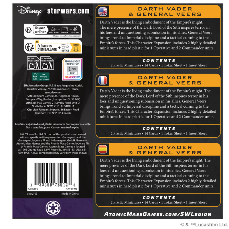 [PREPEDIDO] Darth Vader & General Veers