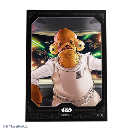 Gamegenic - Star Wars Unlimited - Art Sleeves Admiral Ackbar