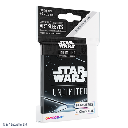 Gamegenic - Star Wars Unlimited - Art Sleeves Card Back Black