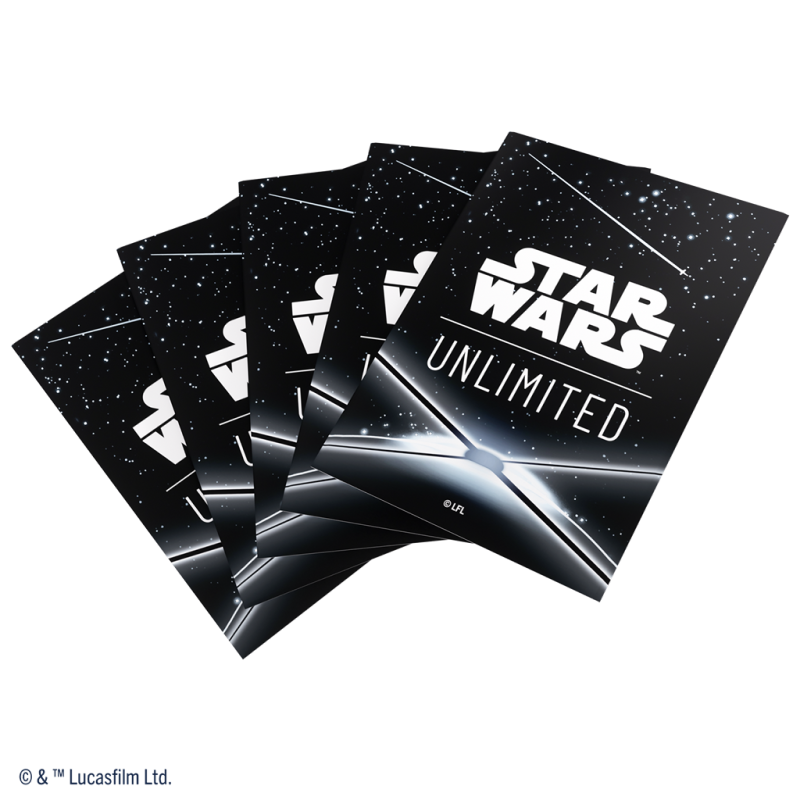 Gamegenic - Star Wars Unlimited - Art Sleeves Card Back Black