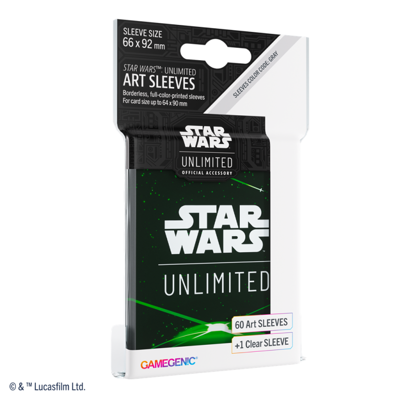 Gamegenic - Star Wars Unlimited - Art Sleeves Card Back Green