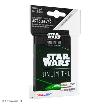 Gamegenic - Star Wars Unlimited - Art Sleeves Card Back Green