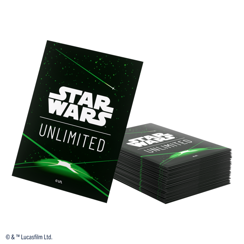 Gamegenic - Star Wars Unlimited - Art Sleeves Card Back Green